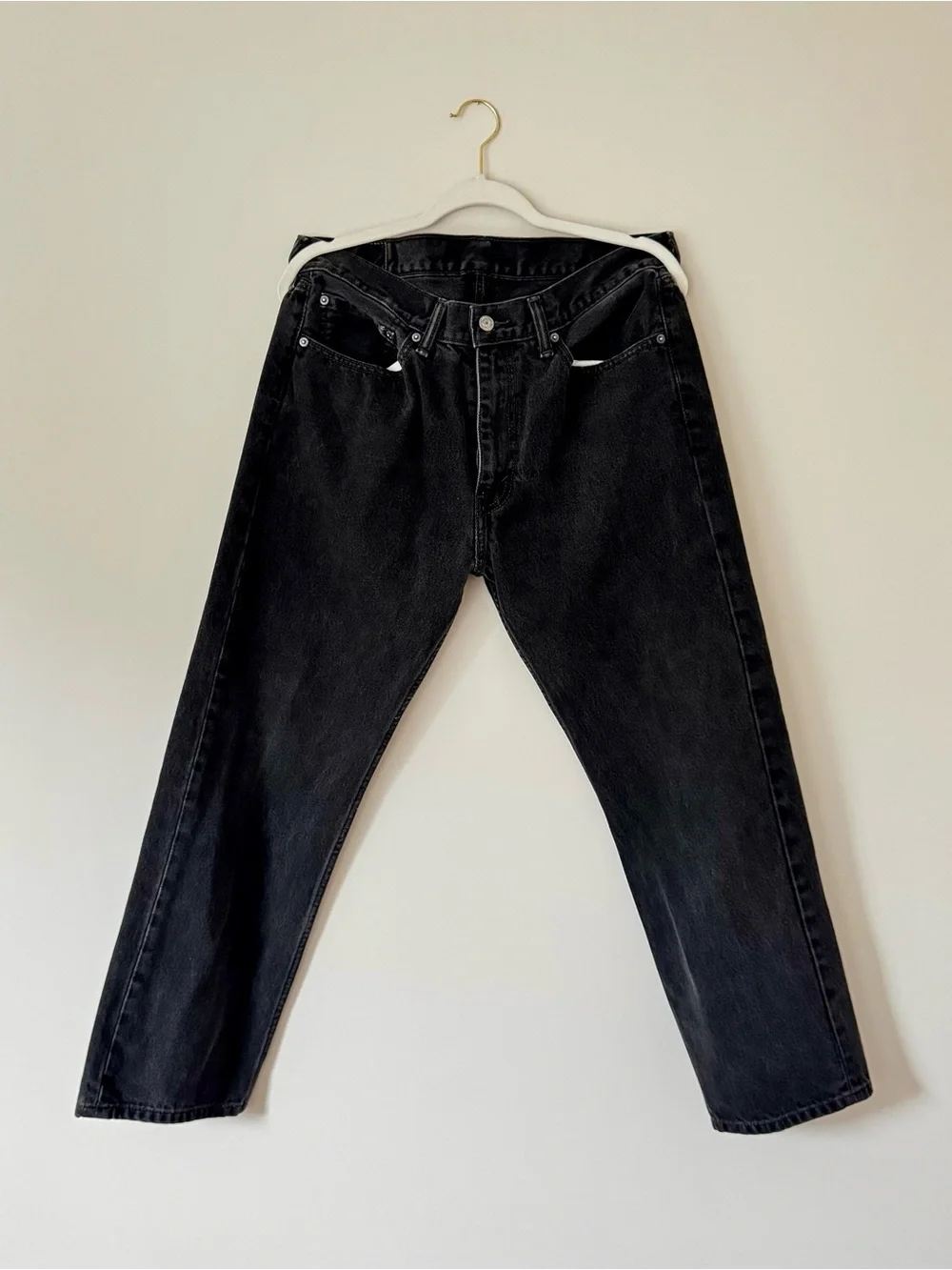 Levi's Vintage 505 Straight Leg Jeans, Faded Black Wash – 36x29